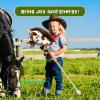 HollyHOME Stick Horse Plush Handcrafted Hobby Horse on a Stick with Wood Wheels Real Pony Neighing and Galloping Sounds for Kids Toddlers Appaloosa 36 Inches (AA Batteries Required) view 4