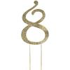 Efavormart 4.5" Gold Shinny Rhinestone Letters Cake Toppers For Wedding Birthday Party Special Event Personalized Decorations - 8 view 1