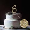 Efavormart 4.5" Gold Shinny Rhinestone Letters Cake Toppers For Wedding Birthday Party Special Event Personalized Decorations - 8 view 2