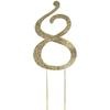 Efavormart 4.5" Gold Shinny Rhinestone Letters Cake Toppers For Wedding Birthday Party Special Event Personalized Decorations - 8 view 4