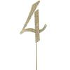 Efavormart 2.5" Gold Shinny Rhinestone Numbers Cake Toppers For Wedding Birthday Party Special Event Personalized Decorations - 4 view 1