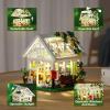 Flower House Building Set, Creative Garden Playset Toy with LED Light, Build a Greenhouse Model, Great Gift for Friends or Girls (597 Pieces) view 3