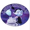 7.5 Inch Vampirina Cake Topper  Round Edible Birthday Cake Decorations, Happy Birthday Cake view 1