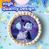 7.5 Inch Vampirina Cake Topper  Round Edible Birthday Cake Decorations, Happy Birthday Cake view 2