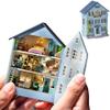 DIY Miniature Wooden Dollhouse Furniture Kit,Mini Handmade Doll House with LED,1:24 Scale Creative Woodcrafts Toys for Adult Friend Lover Birthday Gift (MoLan House) view 1