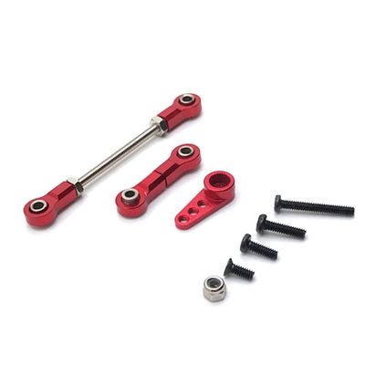 pizarra Metal Servo Arm Rod Steering Link Rod for K969 K979 K989 284131 Mini-Q Mini-Z Mini-D 1/28 RC Car Upgrade Parts,1