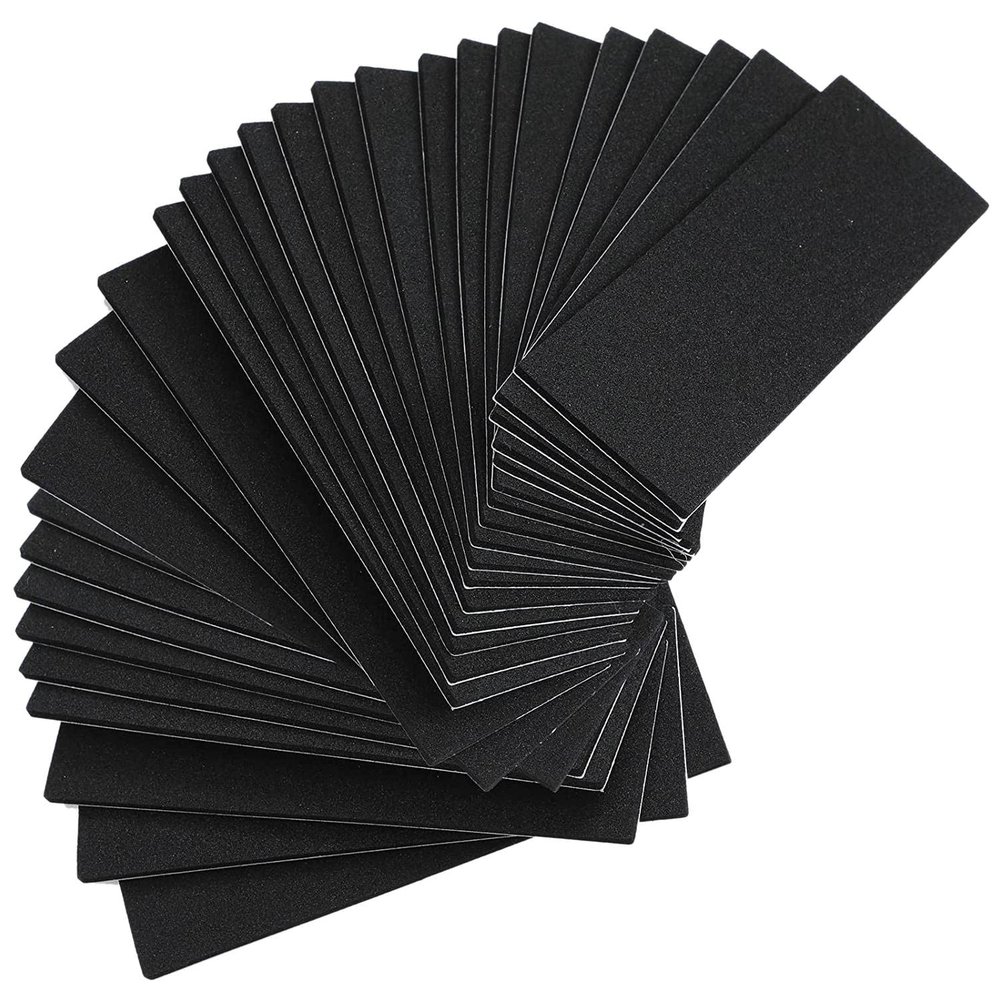 pizarra 24 Pieces Fingerboard Foam Tape Adhesive Foam Tape Black Non Foam Tape for Mini Fingerboards