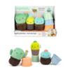 Ingenuity Calm Springs Nesting Rattles for Baby 3 Months & Up, Stackable Toys, BPA-Free Multi-Texture Rattle Set of 3, Unisex view 1
