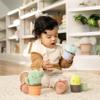 Ingenuity Calm Springs Nesting Rattles for Baby 3 Months & Up, Stackable Toys, BPA-Free Multi-Texture Rattle Set of 3, Unisex view 4