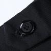 Men's Slim Fit Skinny Stretch Pant Classic Solid Color Tapered Suit Pant Lightweight Business Comfort Trousers (Black,34) view 4
