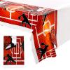 2-Piece Basketball Table Cloths - Plastic Table Cover, Disposable Basketball Theme Party Supplies for Kids Adult Birthday March Madness Party Decorations 180 * 108 cm view 1