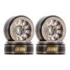 INJORA 1.0 Plus Brass Beadlock Wheel Rims 4PCS 12-Spoke Wheels for TRX4M SCX24 FCX24 1/24 1/18 RC Crawler, 42g/pcs(Grey) view 1