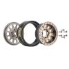 INJORA 1.0 Plus Brass Beadlock Wheel Rims 4PCS 12-Spoke Wheels for TRX4M SCX24 FCX24 1/24 1/18 RC Crawler, 42g/pcs(Grey) view 2