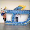 LIOONS 18 Meters (59 Ft) Dragon Dance for 10 Players Classical Outdoor Dragon Fitness Ribbon Chinese New Year Silk Dragon Dance view 1