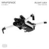 WRAPGRADE Skin Stickers Compatible with DJI Mini 3 | Accent Color (Stealth Black) view 3