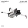 WRAPGRADE Skin Stickers Compatible with DJI Mini 3 | Accent Color (Coloration-X) view 3