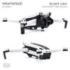 WRAPGRADE Skin Stickers Compatible with DJI Mini 3 | Accent Color (Black Bumpy CAMO) view 4