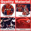 162 Pcs Ninja Birthday Party Decoration Set Ninja Warrior Party Supplies Kit Includes Karate Master Tableware Tablecloth Hanging Banners Foil Swirls Cutouts Balloons for Kids Boys Karate Party Favors view 4