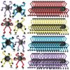 Junkin 100 Pcs Funny Sensory Fidget Toy Bulk Transformable Chain Robot Finger Toys Fidget Spinners Stress Relief Fingertip Gyro Mechanical Spiral Spinner Valentine's Gift for Adult Kids(Classic) view 1