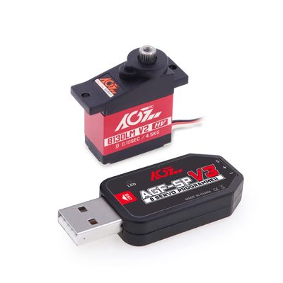 AGFRC B13DLM V2 4.5KG Micro Digital Servo and AGF-SPV3 Servo Programmer