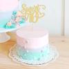 Gyufise 1Pc Sweet Teenager 16 Cake Topper Glitter 16th Birthday Cake Pick for Cheers to 16 Years Old 16th Birthday Party Cake Decorations Supplies Gold view 4