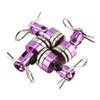 4PCS Magnetic Invisible Body Post Mount with R Clips Fit for 1/10 RC Car HSP (Purple) view 1
