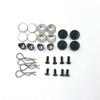 4PCS Magnetic Invisible Body Post Mount with R Clips Fit for 1/10 RC Car HSP (Purple) view 4