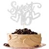 Gyufise 1Pc Sweet Teenager 16 Cake Topper Glitter 16th Birthday Cake Pick for Cheers to 16 Years Old 16th Birthday Party Cake Decorations Supplies Sliver view 1