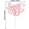 Gyufise 1Pc Sweet Teenager 16 Cake Topper Glitter 16th Birthday Cake Pick for Cheers to 16 Years Old 16th Birthday Party Cake Decorations Supplies Pink view 2