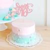Gyufise 1Pc Sweet Teenager 16 Cake Topper Glitter 16th Birthday Cake Pick for Cheers to 16 Years Old 16th Birthday Party Cake Decorations Supplies Pink view 4