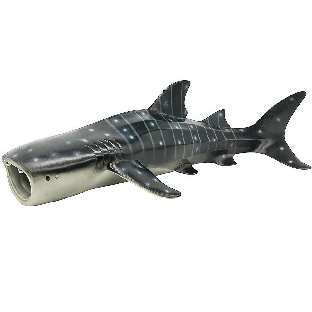 Higherbros Whale Shark Action Figure Toys, Sea Life Shark Animal Figurine Ocean World Realistic Marine Animal, Great for Bath Toys, Birthday Cake Copper for Kids