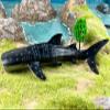 Higherbros Whale Shark Action Figure Toys, Sea Life Shark Animal Figurine Ocean World Realistic Marine Animal, Great for Bath Toys, Birthday Cake Copper for Kids view 3