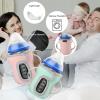 Beautyflier Glass Baby Bottle Sleeve Covers for 9oz Nature Baby Bottles with Dual Handle, 3.8mm Thicken Heat and Cold Retention Baby Bottle Sleeve (Pink+Green) view 2