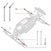HAIBOXING RC Car Spare Parts Metal Front Universal Drive Shafts and Rear Drive Shafts Apply to 903 & 903A & 905(90205 & 90206 & 90207) view 3