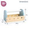 Bigjigs Toys FSC Certified My First Tool Box - 12 Piece Toddler Tool Set for 18+ Months, Eco-Friendly Construction Toys, Sustainable Wooden Toy Tool Set view 2