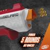 NERF Pro Gelfire Raid Blaster, Fire 5 Rounds at Once, 10,000 Gel Rounds, 800 Round Hopper, Eyewear, Toys for Teens Ages 14 & Up view 2