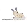 Bigjigs Toys FSC Certified Bunny & Baby Pull Along Toy - Eco-Friendly Rabbit Pull Along with Cord & Baby Bunny Push-Along, Quality Pull Along Toys for 1 Year Olds, Wooden Baby Toys view 1