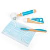 Bigjigs Toys Dentist Set - 12pc Wooden Dentist Kit for Kids with Carry Bag, Toothbrush, Toothpaste, Syringe, Otoscope & More, Pretend Play Gift & Dentist Toys, Quality Doctors Kit view 3
