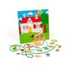 Bigjigs Toys House Lace-a-Shape Game - 30 Geometric Shape Lacing Cards & 6 Laces, Fine Motor Skills Toys, Threading Toys for 2+ Year Olds, Ideal Early Learning & Threading Toddler Toy view 1