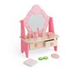 Bigjigs Toys Kids Vanity Table - Pink Table Top Vanity with Mirror, 2 Drawers & Pretend Makeup Sets for Girls, Unique Wooden Role Play Toys, Gifts for Girls Aged 3+ view 1