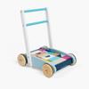 Bigjigs Toys FSC Certified Wooden Baby Walker - Sustainable Wooden Walkers for Babies, Includes Building Blocks, Baby Walkers for 1 Year Olds, Push Along Toys view 3