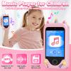 Kids Phone Toys for 3-6 Year Olds Girls, Touchscreen Kids Cell Phone with Dual Camera, MP3 Music Player, Games, Habit Tracker Toddler Phone Learning Toy Birthday Gifts for Girls Age 3 4 5 6 7 8 view 4