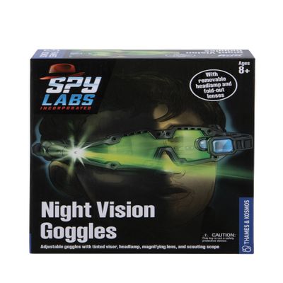 Thames & Kosmos Spy Labs Inc: Night Vision Goggles Conduct Secret Missions & Surveillance at Night! | Essential Tools & Tricks of The Trade from The Detective Gear Experts for Young Investigators