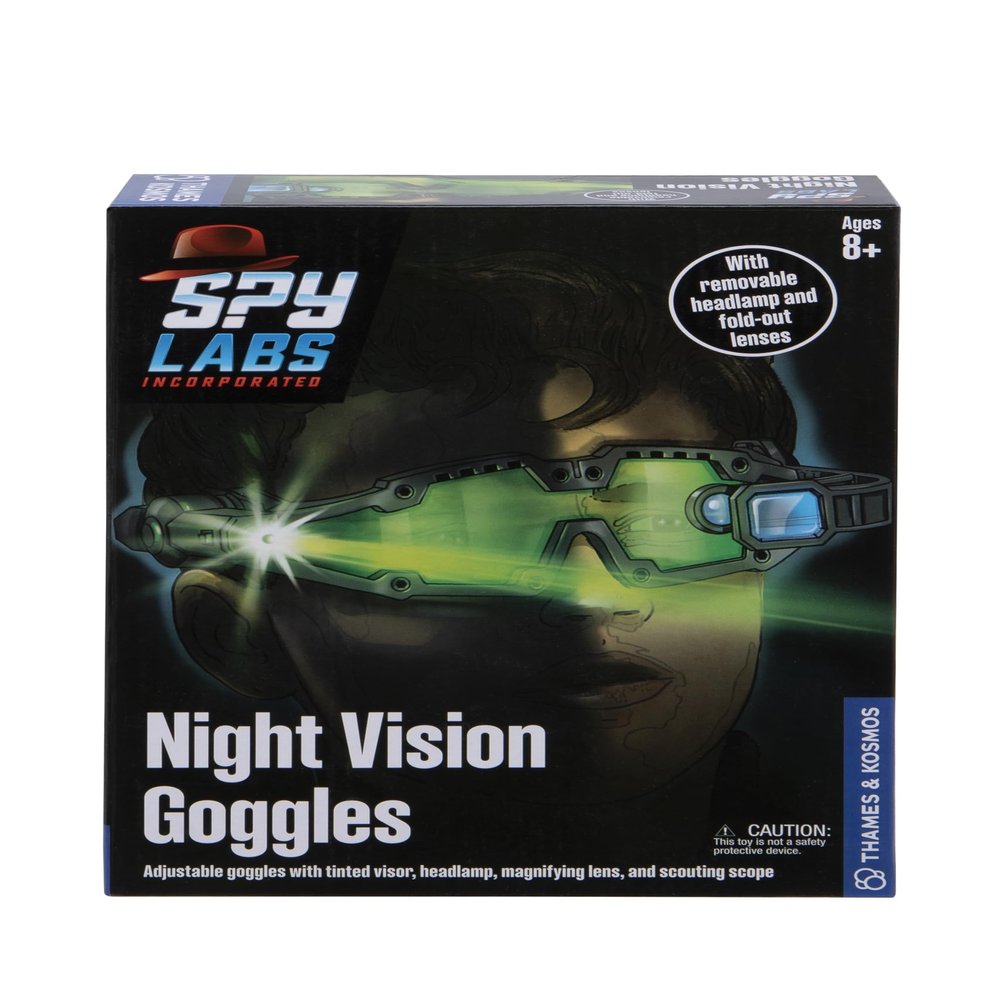 Thames & Kosmos Spy Labs Inc: Night Vision Goggles Conduct Secret Missions & Surveillance at Night! | Essential Tools & Tricks of The Trade from The Detective Gear Experts for Young Investigators