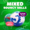Bouncy Balls Assorted Bulk Toys Pack 50psc 1.26inch 32mm - Super Ball for Toddlers and Adults Party Favors Pinata Filler Goodie Bags Stuffers for Kids Treasure Box Toys for Classroom Carnival Prizes view 2