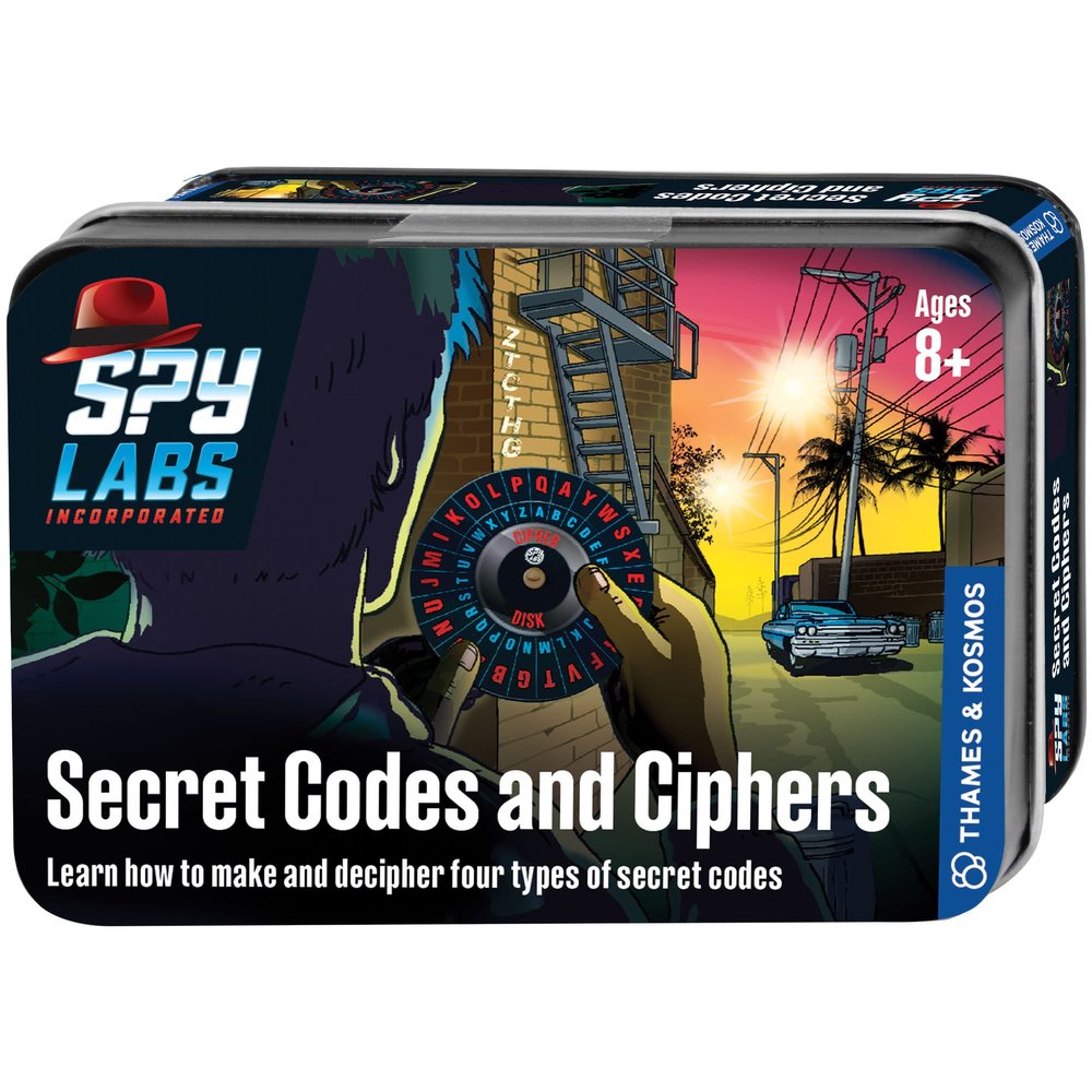 Spy Labs Inc: Secret Codes and Ciphers by Thames & Kosmos | Learn How to Make & Exchange Coded Messages! | Essential Tools & Tricks of the Trade from The Detective Gear Experts for Young Investigators