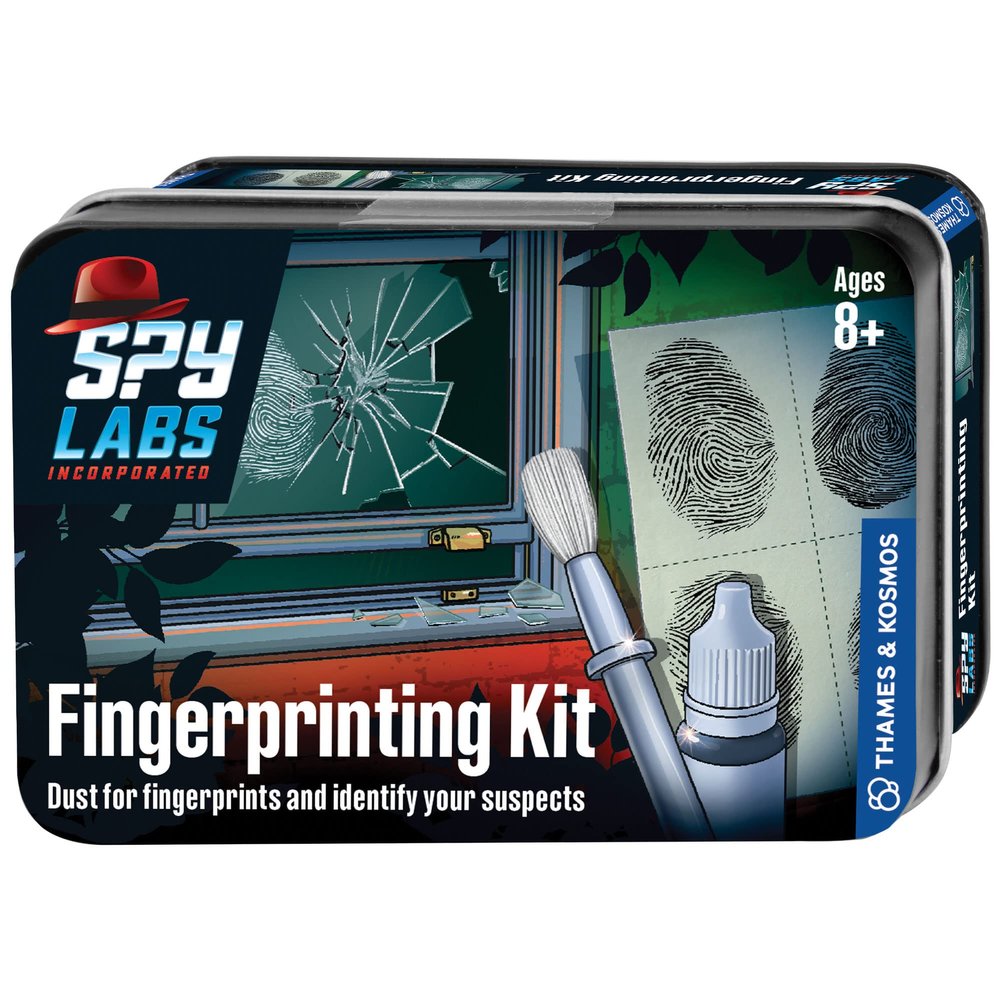 Spy Labs Inc: Fingerprinting Kit by Thames & Kosmos | Identify, Collect, Analyze Fingerprint Evidence | Essential Tools and Tricks of The Trade from The Detective Gear Experts for Young Investigators