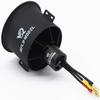 80mm EDF 12 Blades Ducted Fan with 3280-1450KV RC Brushless Motor with 120A ESC 3-6S Electric Speed Controller for RC Jet Airplane view 2