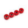 SPITBOARDS Fingerboard Pro Wheels with Real Ball Bearings, Professional CNC Polyurethane Quality, Street Wheels Shape (Red) view 2