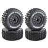 4Pcs 112mm 1/10 Short Course Tires Tyre Wheel with 12mm Hex for Slash Arrma SENTON VKAR 10SC RC Car view 1